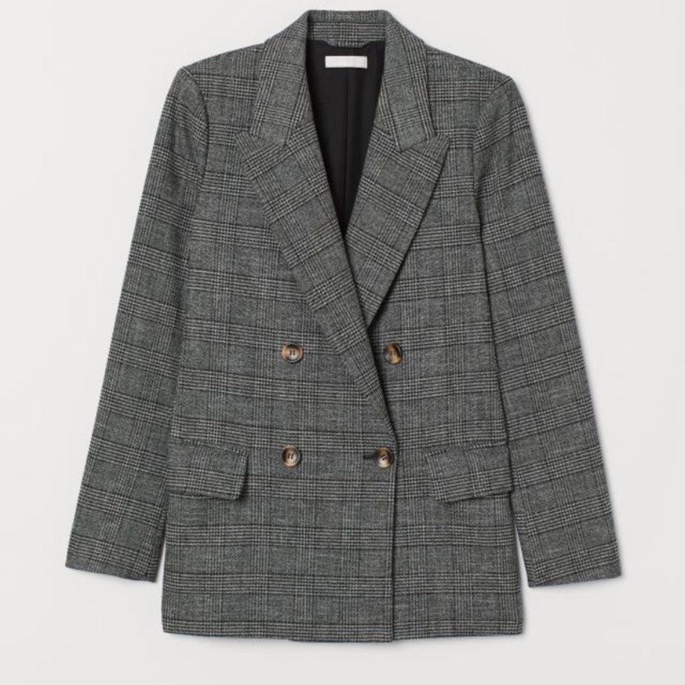 H&M double breasted blazer